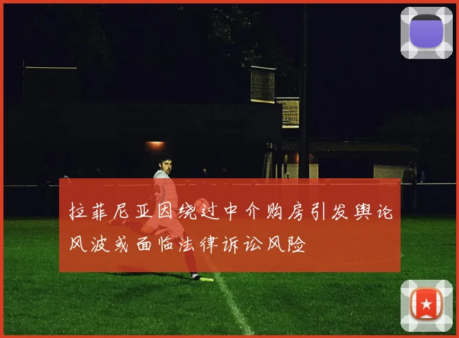 拉菲尼亚因绕过中介购房引发舆论风波或面临法律诉讼风险
